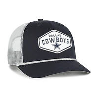 Youth '47  Navy Dallas Cowboys Ace Out Rope Trucker Adjustable Hat
