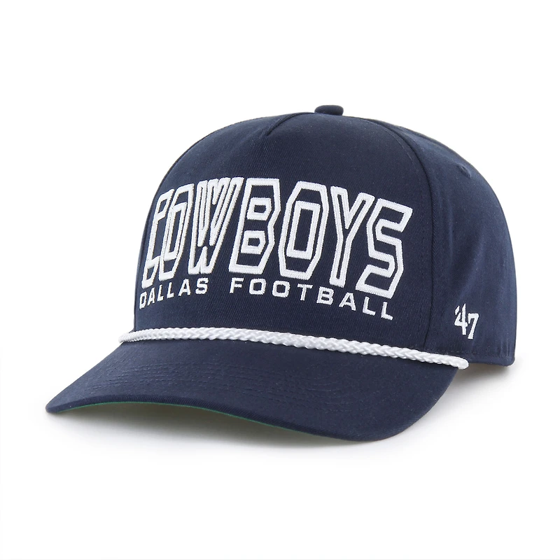 Casquette ajustable Byline Hitch bleu marine pour jeunes Cowboys de Dallas '47