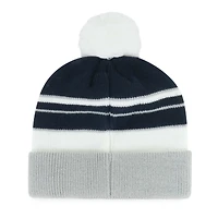 Bonnet en tricot à revers avec pompon pour jeunes Cowboys de Dallas bleu marine '47 Peewee