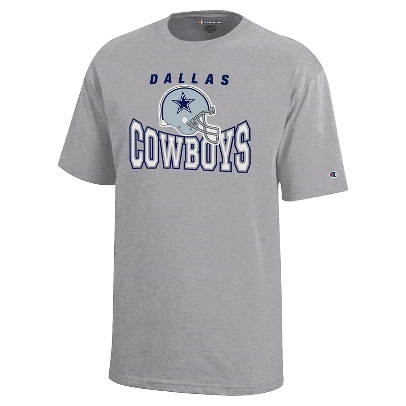 Youth Champion  Gray Dallas Cowboys Graphic T-Shirt
