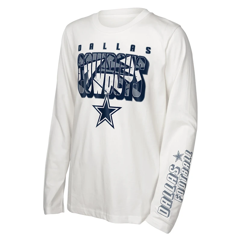 Ensemble combiné de t-shirts the Mix des Cowboys Dallas pour jeunes