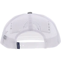 Casquette HOOey Dallas Cowboys Logo Trucker Snapback argent/blanc pour jeune