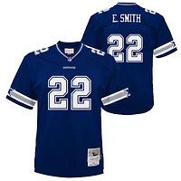 Maillot jeunesse Mitchell & Ness Emmitt Smith bleu marine Dallas Cowboys 1996 Legacy