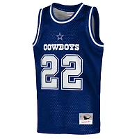 Youth Mitchell & Ness Emmitt Smith Navy Dallas Cowboys Retired Player NFL Basketball Fashion Jersey