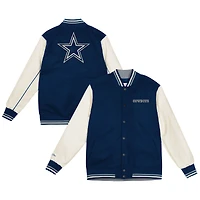 Veste universitaire Mitchell & Ness Dallas Cowboys bleu marine/crème pour enfant