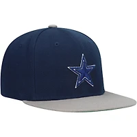 Youth Mitchell & Ness Navy/Silver Dallas Cowboys Two-Tone Snapback Hat