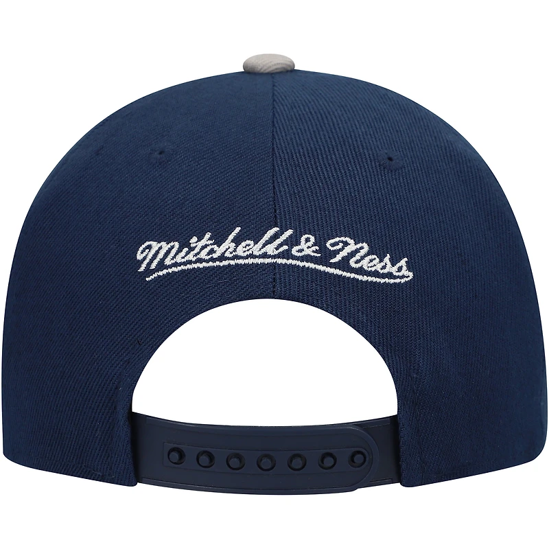 Youth Mitchell & Ness Navy/Silver Dallas Cowboys Two-Tone Snapback Hat