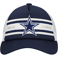 Casquette ajustable Mitchell & Ness bleu marine Dallas Cowboys à rayures pour jeunes