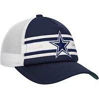 Casquette ajustable Mitchell & Ness bleu marine Dallas Cowboys à rayures pour jeunes