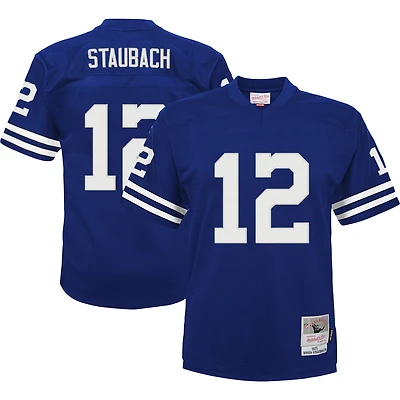 Maillot jeunesse Mitchell & Ness Roger Staubach Royal Dallas Cowboys Retired Player Legacy