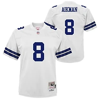 Maillot jeunesse Mitchell & Ness Troy Aikman blanc Dallas Cowboys 1992 Legacy
