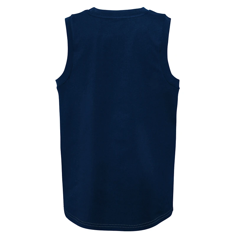 Youth Navy/Gray Dallas Cowboys Revitalize Tank Top