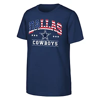 Youth  Navy Dallas Cowboys Americana Arch T-Shirt