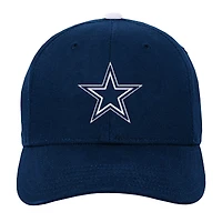 Casquette ajustable pré-courbée bleu marine pour jeunes de l'équipe des Cowboys de Dallas