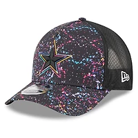 Youth New Era Black Dallas Cowboys 2025 NFL Crucial Catch 9FORTY Adjustable Hat