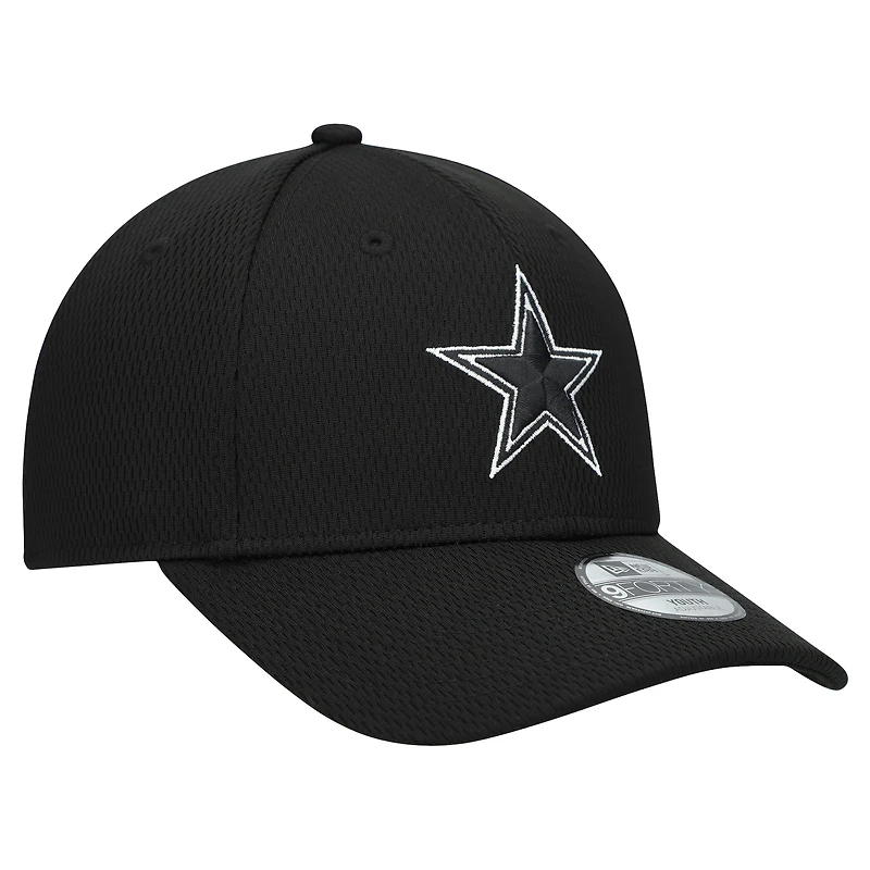 Youth New Era Black Dallas Cowboys B-Dub 9FORTY Adjustable Hat