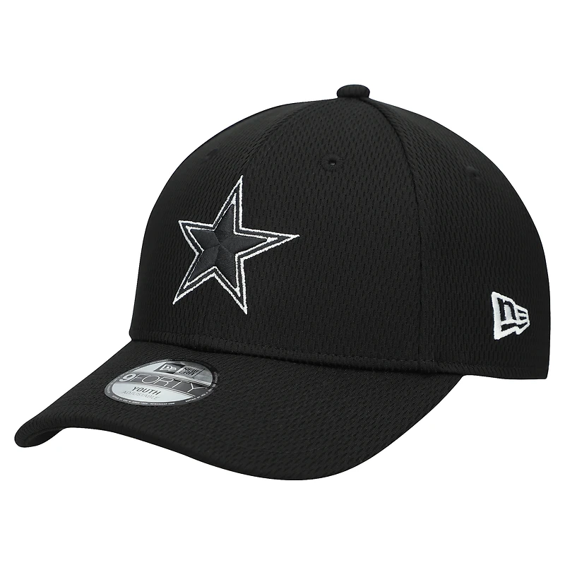Youth New Era Black Dallas Cowboys B-Dub 9FORTY Adjustable Hat