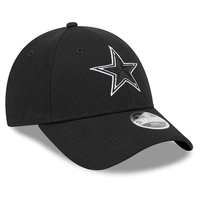 Casquette ajustable New Era noire Dallas Cowboys Main B-Dub 9FORTY pour jeunes