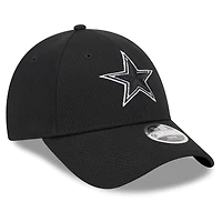 Casquette ajustable New Era noire Dallas Cowboys Main B-Dub 9FORTY pour jeunes