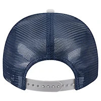 Youth New Era  Cream/Navy Dallas Cowboys Banner A-Frame 9FIFTY Trucker Snapback Hat