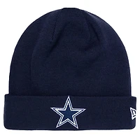 Youth New Era Gray/Navy Dallas Cowboys Active Reversible Cuffed Knit Hat