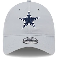 Youth New Era  Gray Dallas Cowboys  Main Core Classic 2.0 9TWENTY Adjustable Hat