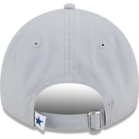 Youth New Era  Gray Dallas Cowboys  Main Core Classic 2.0 9TWENTY Adjustable Hat