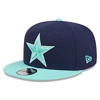 Youth New Era Navy/Light Blue Dallas Cowboys Two-Tone Color Pack 9FIFTY Snapback Hat