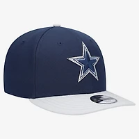 Youth New Era  Navy/Silver Dallas Cowboys 2026 NFL Draft Pre-Curved 9FIFTY Snapback Hat