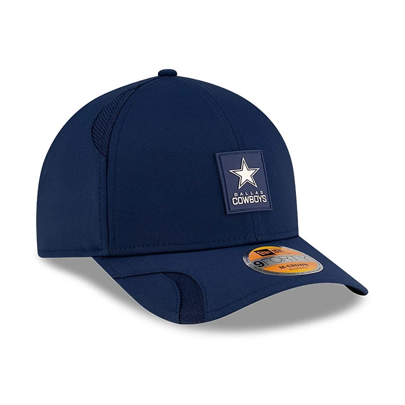 Casquette ajustable New Era Dallas Cowboys 2025 Sideline 9FORTY bleu marine pour jeunes