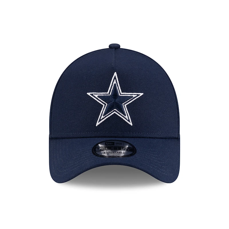 Youth New Era Navy Dallas Cowboys 9FORTY A-Frame Adjustable Hat