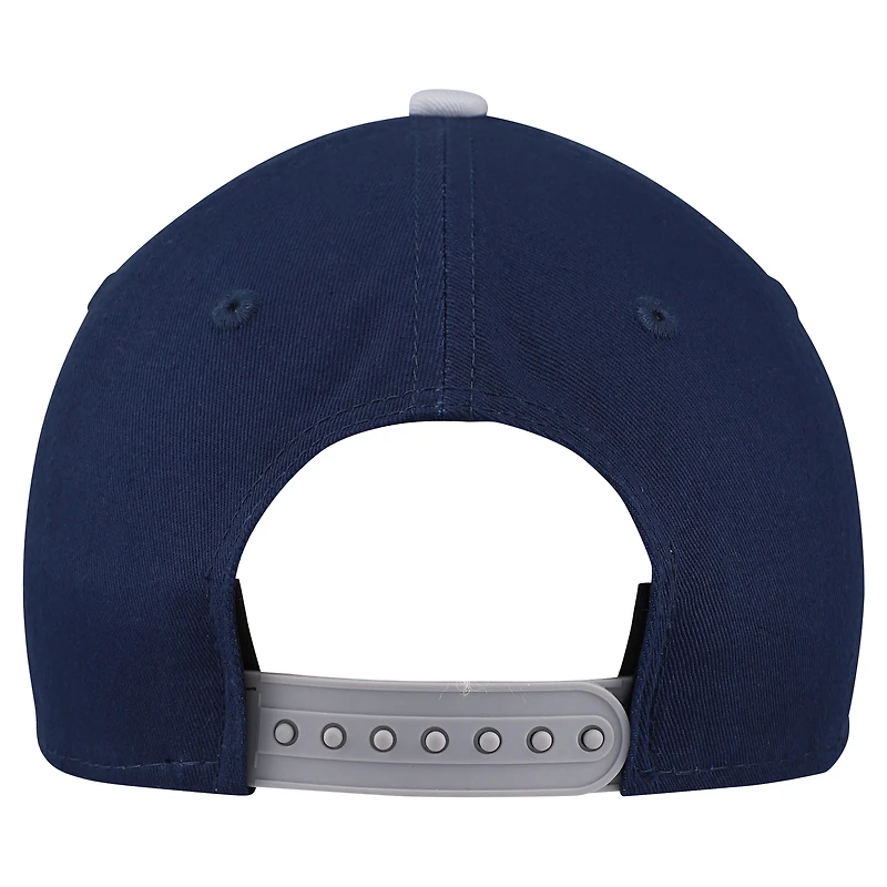 Youth New Era Navy Dallas Cowboys Arch COOLERA 9FORTY A-Frame Adjustable Hat