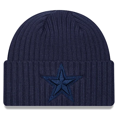 Bonnet en tricot à revers bleu marine Dallas Cowboys Color Pack New Era pour jeune