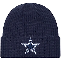 Bonnet en tricot à revers et à revers pour jeunes New Era bleu marine Dallas Cowboys