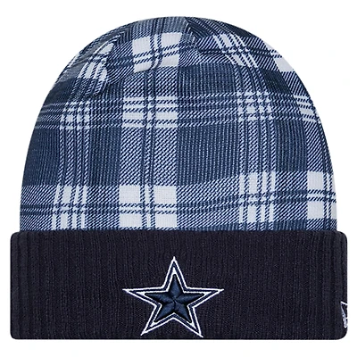 Pull à revers New Era bleu marine Dallas Cowboys Sideline Statement pour jeunes
