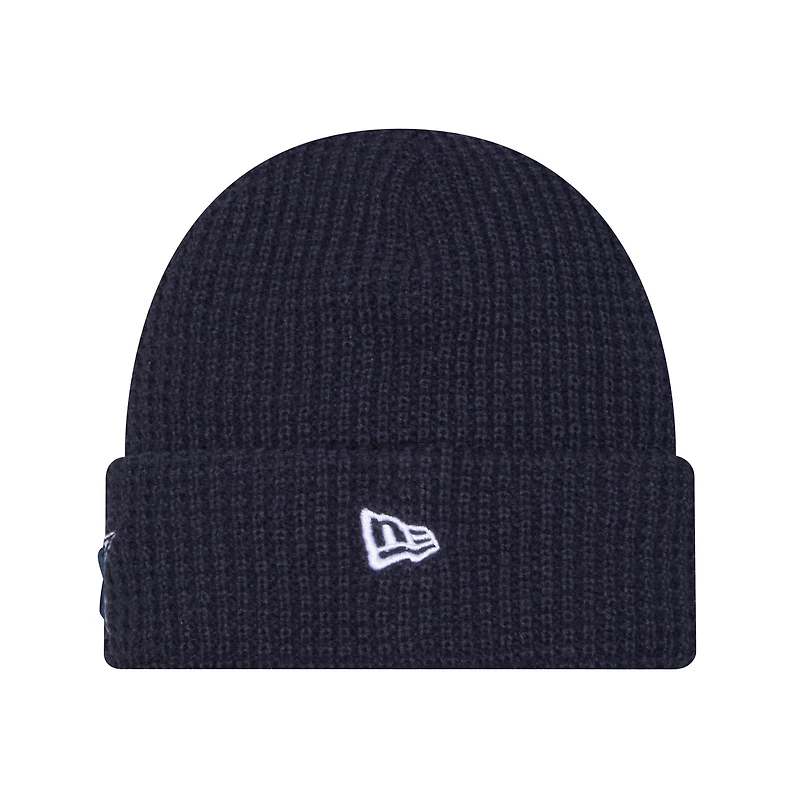 Youth New Era Navy Dallas Cowboys Waffle Cuffed Knit Hat