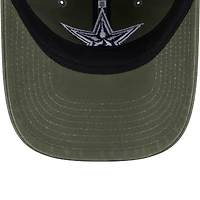 Youth New Era Olive Dallas Cowboys Main 9TWENTY Adjustable Hat