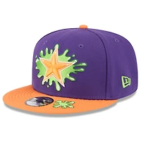 Casquette Snapback Nickelodeon Slime 9FIFTY violette/orange Dallas Cowboys New Era pour jeune