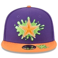 Casquette Snapback Nickelodeon Slime 9FIFTY violette/orange Dallas Cowboys New Era pour jeune