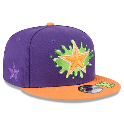 Casquette Snapback Nickelodeon Slime 9FIFTY violette/orange Dallas Cowboys New Era pour jeune