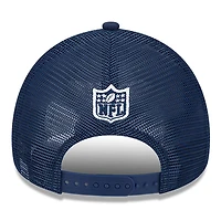 Casquette trucker ajustable New Era Stone/Navy Dallas Cowboys 2024 Sideline Historic 9FORTY pour jeunes