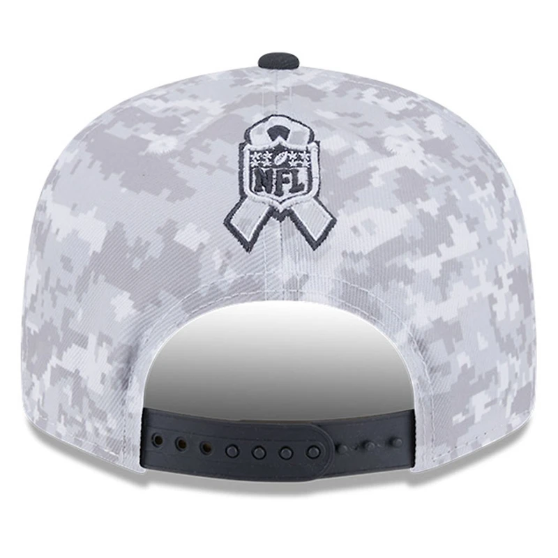 Youth New Era White/Graphite Dallas Cowboys 2024 Salute To Service 9FIFTY Snapback Hat