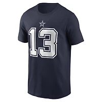 Youth Nike Caleb Downs Navy Dallas Cowboys Player Name & Number T-Shirt