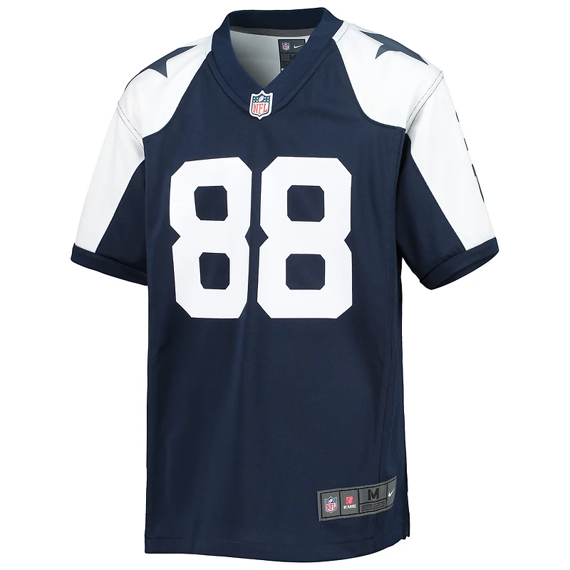 Maillot de match l'équipe alternative Nike CeeDee Lamb Navy pour jeunes des Cowboys Dallas