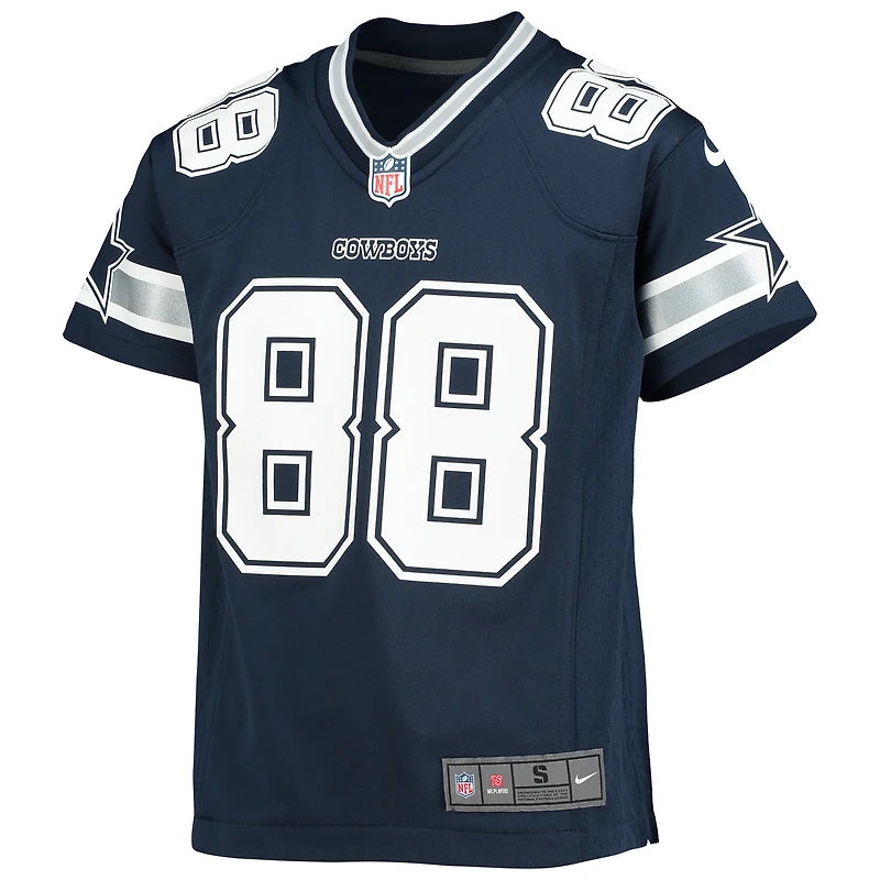Maillot de jeu joueur Nike CeeDee Lamb Navy Dallas Cowboys pour jeune