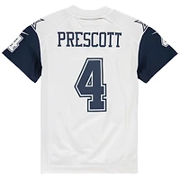 Maillot Nike Dallas Cowboys Color Rush Game Dak Prescott Blanc pour Jeune