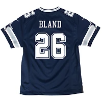 Maillot de match Nike DaRon Bland pour jeunes des Cowboys Dallas, bleu marine