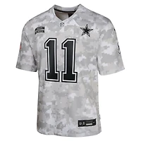 Maillot de match Salute to Service 2024 des Cowboys Dallas Nike Micah Parsons Arctic Camo pour jeune