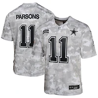 Maillot de match Salute to Service 2024 des Cowboys Dallas Nike Micah Parsons Arctic Camo pour jeune