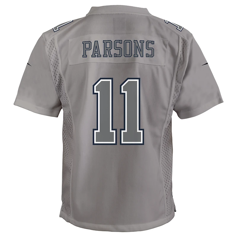 Maillot de jeu Atmosphere Dallas Cowboys Nike Micah Parsons gris pour jeune
